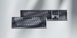 Logitech MX Mechanical Mini Wireless Backlit Keyboard, Tactile Silent Switches, Illuminated Keys, Bluetooth, USB-C, MacOS, Windows, Linux, iOS, Android, Metal, Layout Pan Nordic QWERTY – Grey