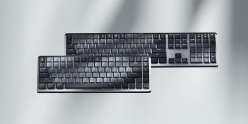 Logitech MX Mechanical Mini Wireless Backlit Keyboard, Tactile Silent Switches, Illuminated Keys, Bluetooth, USB-C, MacOS, Windows, Linux, iOS, Android, Metal, Layout Pan Nordic QWERTY - Grey