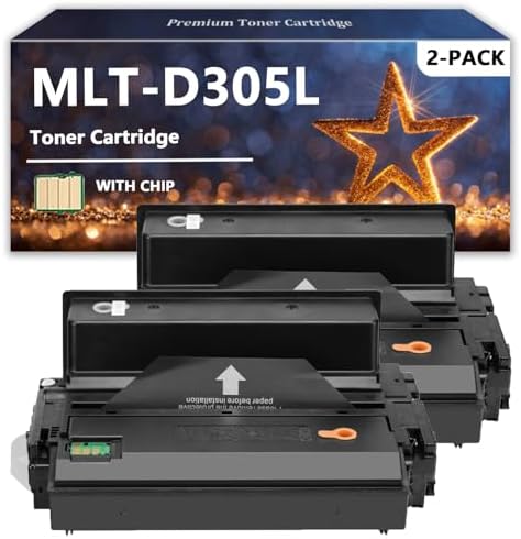 MLT-D305L Toner Cartridges Compatible for Samsung MLT D305L Toner for Samsung ML-3753ND Printers, 2 Pack