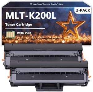 MLT-K200L Toner Cartridge Compatible for Samsung K200 200L MLT K200L Toner for Samsung SL-M2030 SL-M2035 SL-M2035w SL-M2085 Printers, 2 Pack