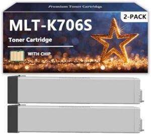 MLT-K706S Toner Cartridges Compatible for Samsung MLT K706S Toner for Samsung MultiXpress K7400LX K7400GX K7500LX K7400GX K7600LX K7600GX Printers, 2 Pack