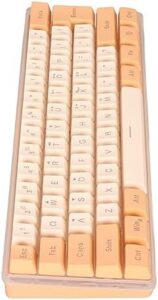 Mini Keyboard, Gaming Keyboard 60 Percent 61 Keys Keyboard Wired Gaming Keyboard RGB Small Gaming Keyboard Imitated Mechanical Compact for Typist (Orange Yellow)