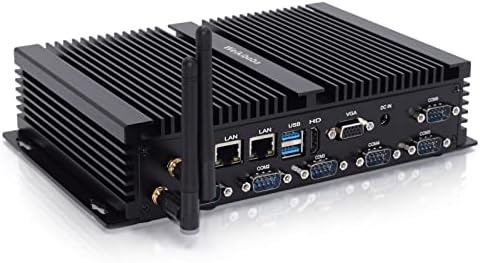 Mini PC Windows 10 Celeron J4125,Mini Desktop PC 16GB RAM 256GB SSD, Mini Computer RS232/485 COM, Dual LAN, HDMI, VGA, WiFi,LVDS