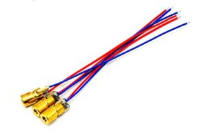 Mini-Type 1mW 650nm 3V 6x10mm Red Laser Dot Diode Module w/Driver in (3)
