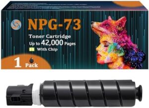 NPG-73 Black Toner Cartridges Replacement for Canon NPG73 GPR-57 EXV-53 High Yield Toner Compatible for Canon IR-ADV 4525 4535 4545 4551 DX 4725 Printers, 1 Pack
