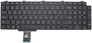 New Keyboard for Precision 7550 7750 US Without Backlit Gray
