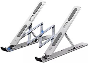 Portable Laptop Cooling Stand 11 to 17.3 Inch Laptop Aluminum Alloy Stand Height Adjustable Riser Office Computer Radiator