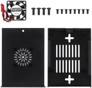 Protective Metal Enclosure for Orange 3B Includes 5V Fan and Aluminum Heatsinks