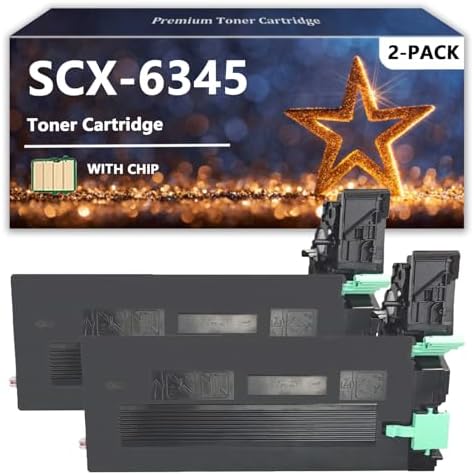 SCX-6345 Toner Cartridges Compatible for Samsung SCX 6345 Toner for Samsung SCX-6345N SCX-6345FN Printers, 2 Pack