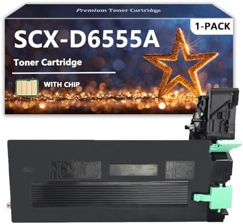SCX-D6555A Toner Cartridges Compatible for Samsung SCX D6555A Toner for Samsung SCX-6545N SCX-6555N SCX-6555NG SCX-6555NX Printers, 1 Pack