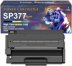 SP377 Toner Cartridge Replacement for Ricoh SP377XA 408161 Toner Cartridge High Yield Work for Ricoh SP377DNWX SP377SFNWX SP377SNWX Printers