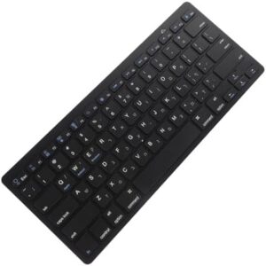 STOBOK Hebrew Keyboard Ultra Thin Design Full Low Noise Keys for Quiet Typing Compatible with Laptops and Desktops Office Keyboard for Professional Use