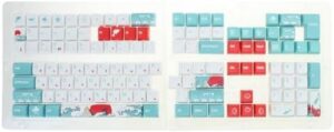 Sea Pattern Russian Keycaps For MX Switches Mechanical Keyboard OEM Height Keycaps For Typists And Gamers