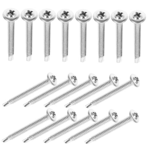 Self-Tapping Screws for Wood 50pcs Set 4.8mm Diameter 50mm Length Metal Self Drilling Screws