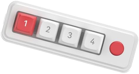 Small 4-Key Keypad Mechanical Gaming Keyboard Programmable Hot Swap Designing Double USB C Port with Color Lighting