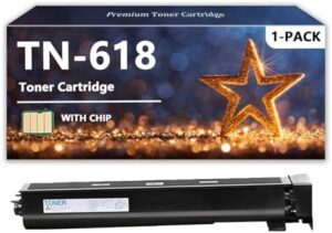 TN618 Toner Cartridges Compatible for Konica Minolta TN618 TN-618 A0TM132 Toner for Bizhub 552 652 552E 652E Printers, 1 Pack