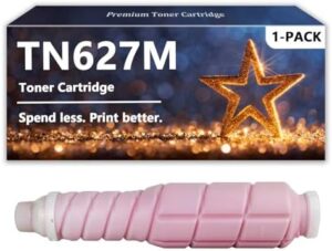 TN627 Toner Cartridges Compatible for Konica Minolta TN627K TN627C TN627M TN627Y Toner for AccurioPress C12000 C14000 Printers, 1 Magenta