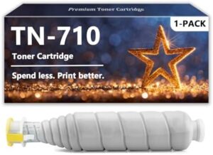 TN710 Toner Cartridges Compatible for Konica Minolta TN 710 02XJ Toner for Bizhub 223 283 7828 7628 Printers, 1 Pack