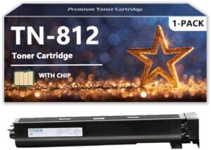 TN812 Toner Cartridges Compatible for Konica Minolta TN812 TN-812 A8H5030 Toner for Bizhub 758 808 Printers, 1 Pack