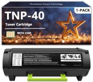 TNP40 Toner Cartridges Compatible for Konica Minolta TNP40 TNP-40 A6WN01F Toner for Bizhub 4020 Printers, 1 Pack