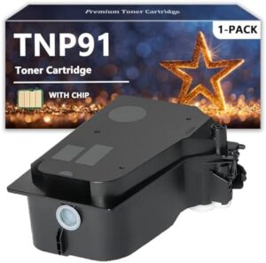 TNP91 Toner Cartridges Compatible for Konica Minolta TNP 91 ACTD051 Toner for Bizhub 4050i 4700i 4750i Printers, 1 Pack