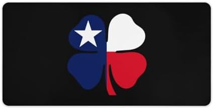 Texas Luck Clover Desk Mouse Mat Laptop Pad Desktop Protector Non-Slip Keyboard Pads for Office Gamer