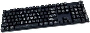 Transparent Design Tokisaki Kurumi Theme PBT Dye Upgrade 108 Keycap Set OEM Profile Keycaps Keyset with Puller for Cherry Mx Gateron Kailh Switch Mechanical Keyboard