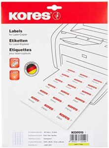 Transparent Foil Labels Laser + Copier 45.7 x 21.2 mm 10 Sheets 480 Labels