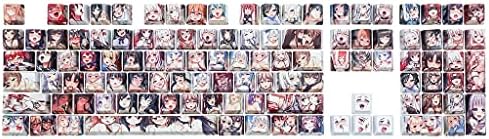 Trendy Personality PBT Dye Sublimation Japanese Anime Theme Keycaps 108key OEM Profile Opaque Satellite Keycaps