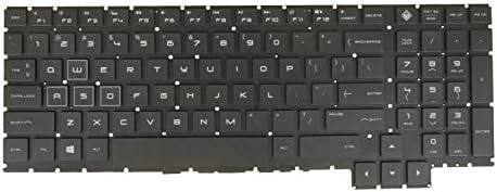 US Enlgish Layout- Laptop Keyboard for HP Omen 15-ce100 15t-ce100 15-ce199nr 15-ce198wm 9Z.NEABQ.101 NSK-XG1BQ, RGB Colorful Backlit