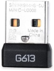 USB Dongle Signal Receiver Adapter Compatible for Logi G613 Wireless Mechanical Gaming Keyboard