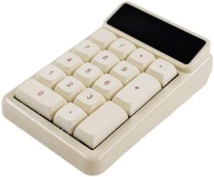 USB Numeric Keypad Mechanical Keyboard 500mAh Energy Saving for Laptops and Desktops, Hot Swappable and Quiet Keypad