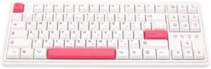 Unique XDA Profile White Keycaps 126 Keycaps Set for Mechanical Keyboards Switches Dye Sublimations Keycaps Japanese White Keycap