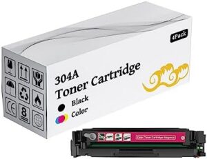 W2040A W2041A W2043A W2042A Toner Cartridge Replacement High Yield Compatible Toner Printer for HP Laserjet Pro CP2020 2024 2025 2026 2027 2024n 2024dn Printers Magenta