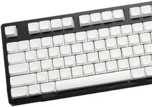 XDA Height 87 Key Blanks Keycaps Minimalists White PBTs Materials for Mechanical Keyboards Enthusiasts