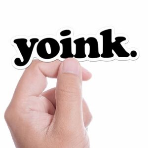 Yoink Funny Gaming Quote Sticker - Viral Video Meme Decal for Hydroflask Water Bottle, Nostalgic Gift for Internet Lovers, 90s Kid Pop Culture Sticker