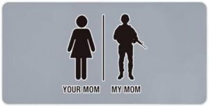 Your Mom My Mom Soilder Desk Mouse Mat Laptop Pad Desktop Protector Non-Slip Keyboard Pads for Office Gamer