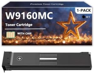 for HP W9160MC W9161MC W9163MC W9162MC Toner Cartridge, Quality Toner Cartridges for HP Color Laserjet Managed MFP E87740dn E87770dn E87740z E87770Z Printers, 1 Black